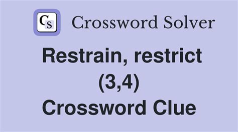 lessen deduct or restrain crossword clue|Lessen (4) Crossword Clue .